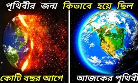 পৃথিবী সৃষ্টির রহস্য ও প্রাচীন পৃথিবীর ধারণামূলক ছবি