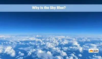 Blue sky over Earth with white clouds
