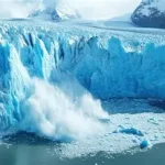 Glacier affecting the Earth's landscape