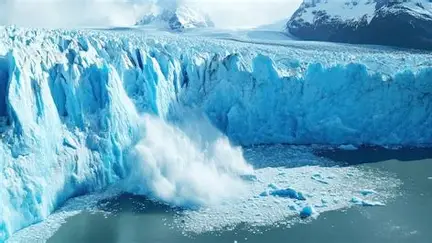 Glacier affecting the Earth's landscape