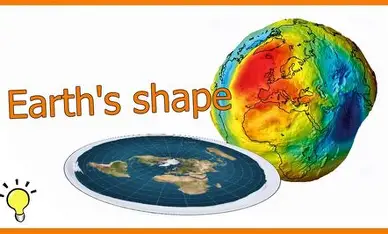 Shape of the Earth viewed from space